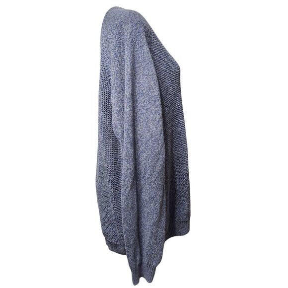 Weatherproof vintage waffle knit sweater heathered blue XXL - Picture 4 of 8